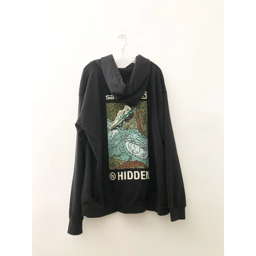 HIDDEN NY x Salomon Artifact Trails Hoodie Black XL - Picture 8 of 8